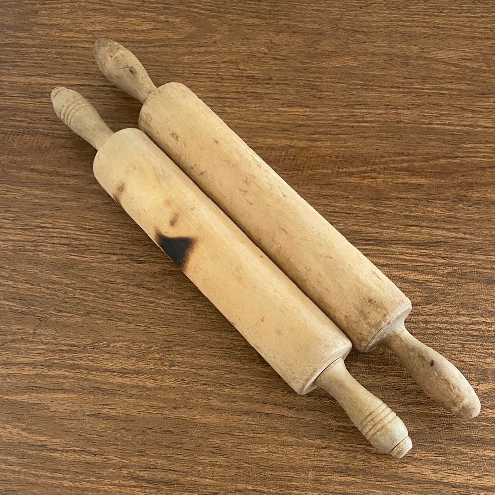 Vintage Wooden Rolling Pins set of 2